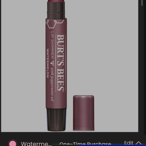 Burt's Bees Lip Shimmer Color Watermelon 132 NIB Sealed .09oz/2.55g - Picture 7 of 16